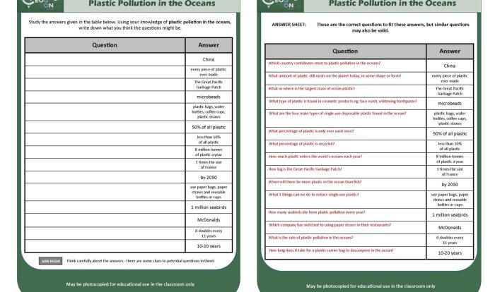 A plastic ocean worksheet answers pdf