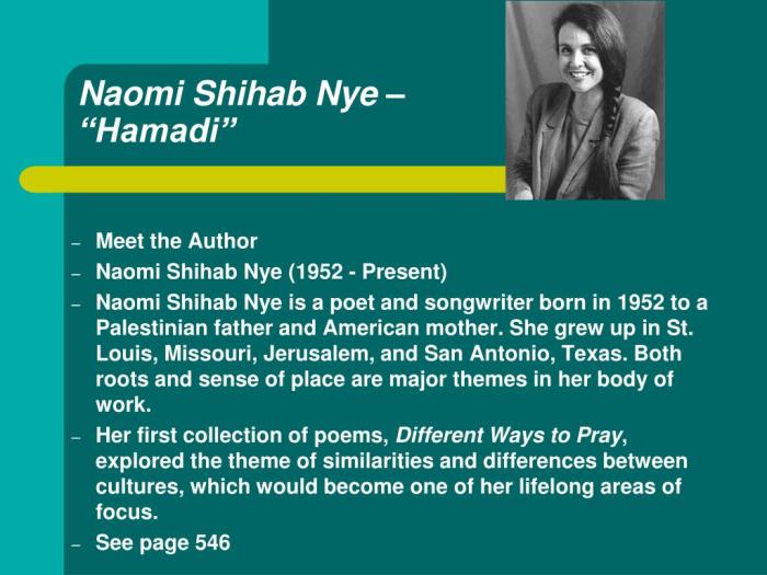 Hamadi by naomi shihab nye