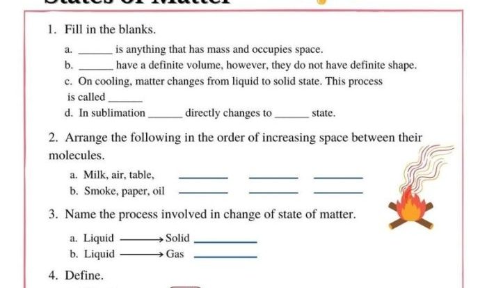 Chapter 3 matter--properties and changes assessment answers